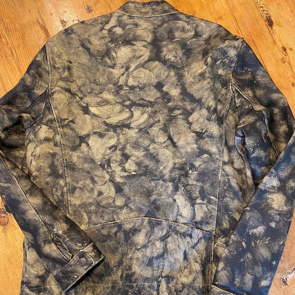 GIULIO Camo Leather Jacket - Picture 2 of 6